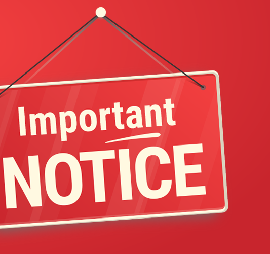 Important notice